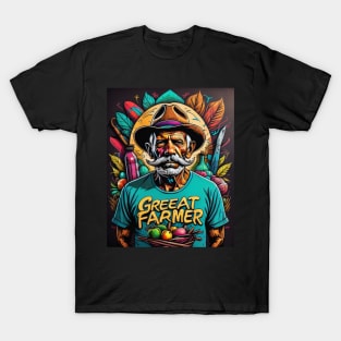 Great farmer in the world - Grafitti T-Shirt